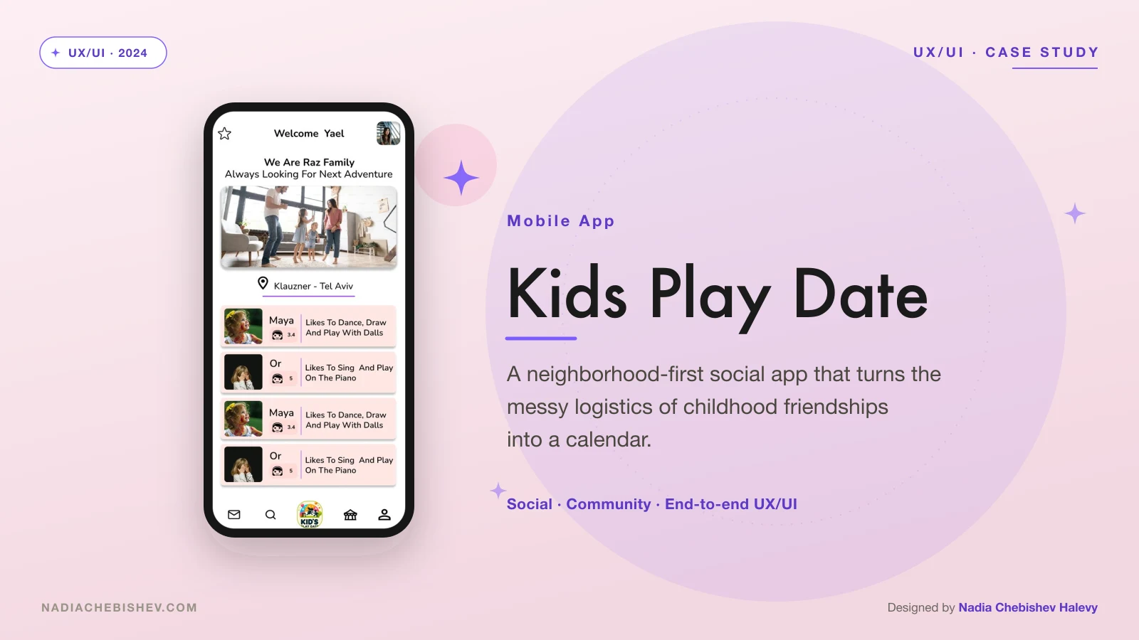 Kids Play Date — a neighborhood-first social app that turns the messy logistics of childhood friendships into a calendar